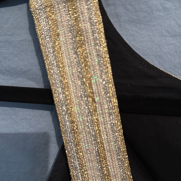 Lilly Pulitzer Black Mini Dress with Gold Accents - Picture 6 of 7